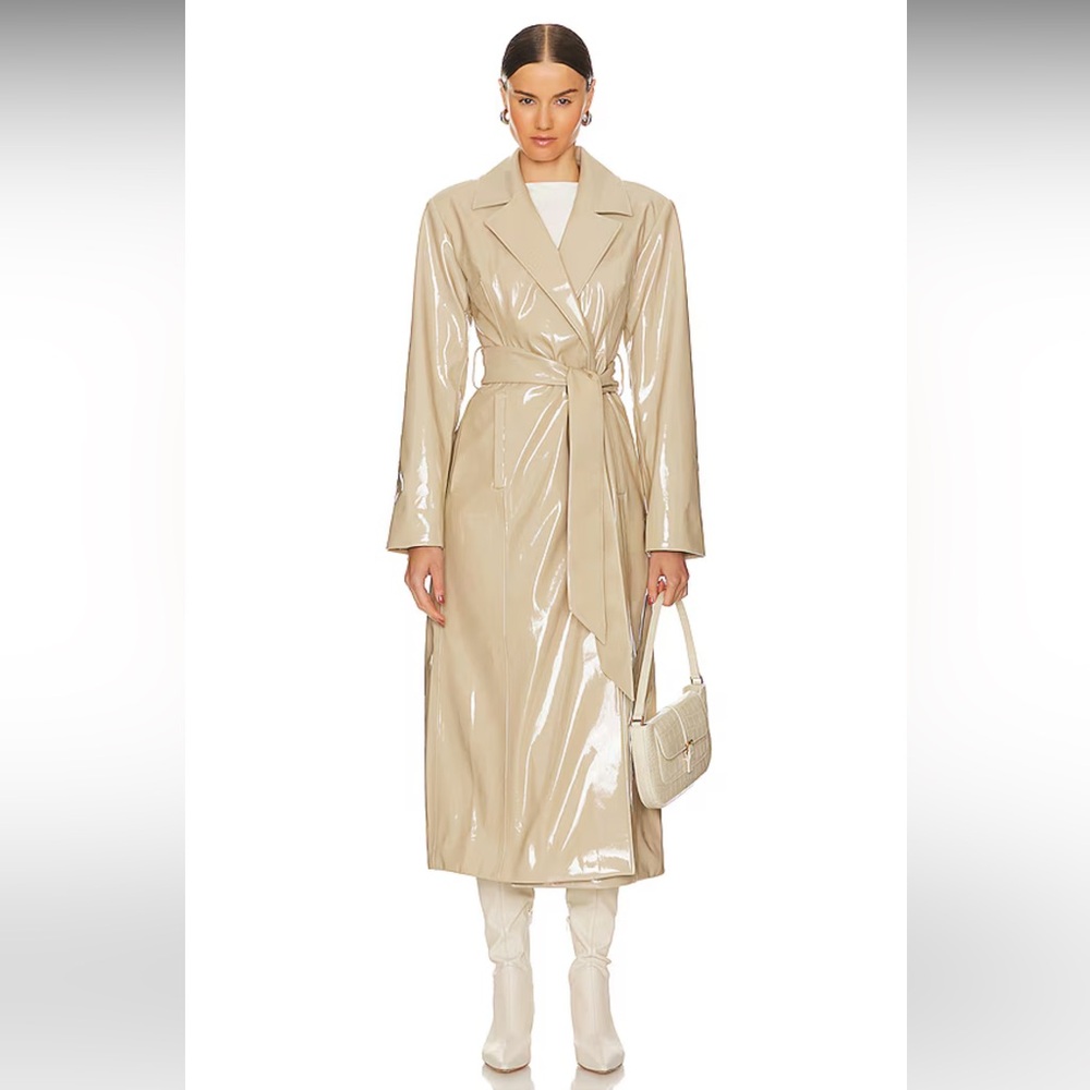 Revolve LPA Mia Trench Coat in Cashew Cream - Picture 5 of 16